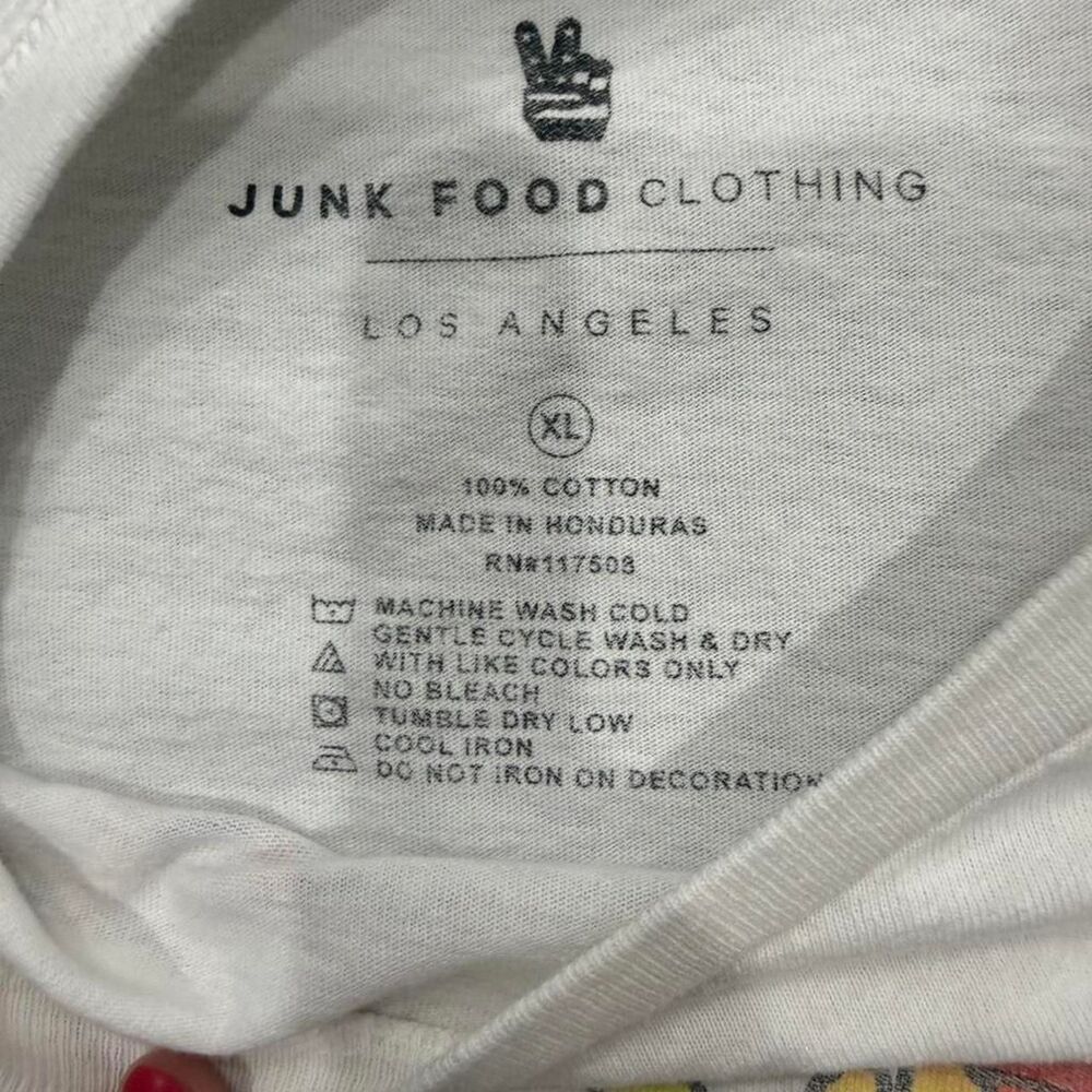 Junk Food Grateful Dead Winged Skill Flea Market Crop Tee Size XL - Picture 3 of 3